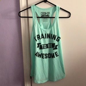 Chin Up athletic tank top size small